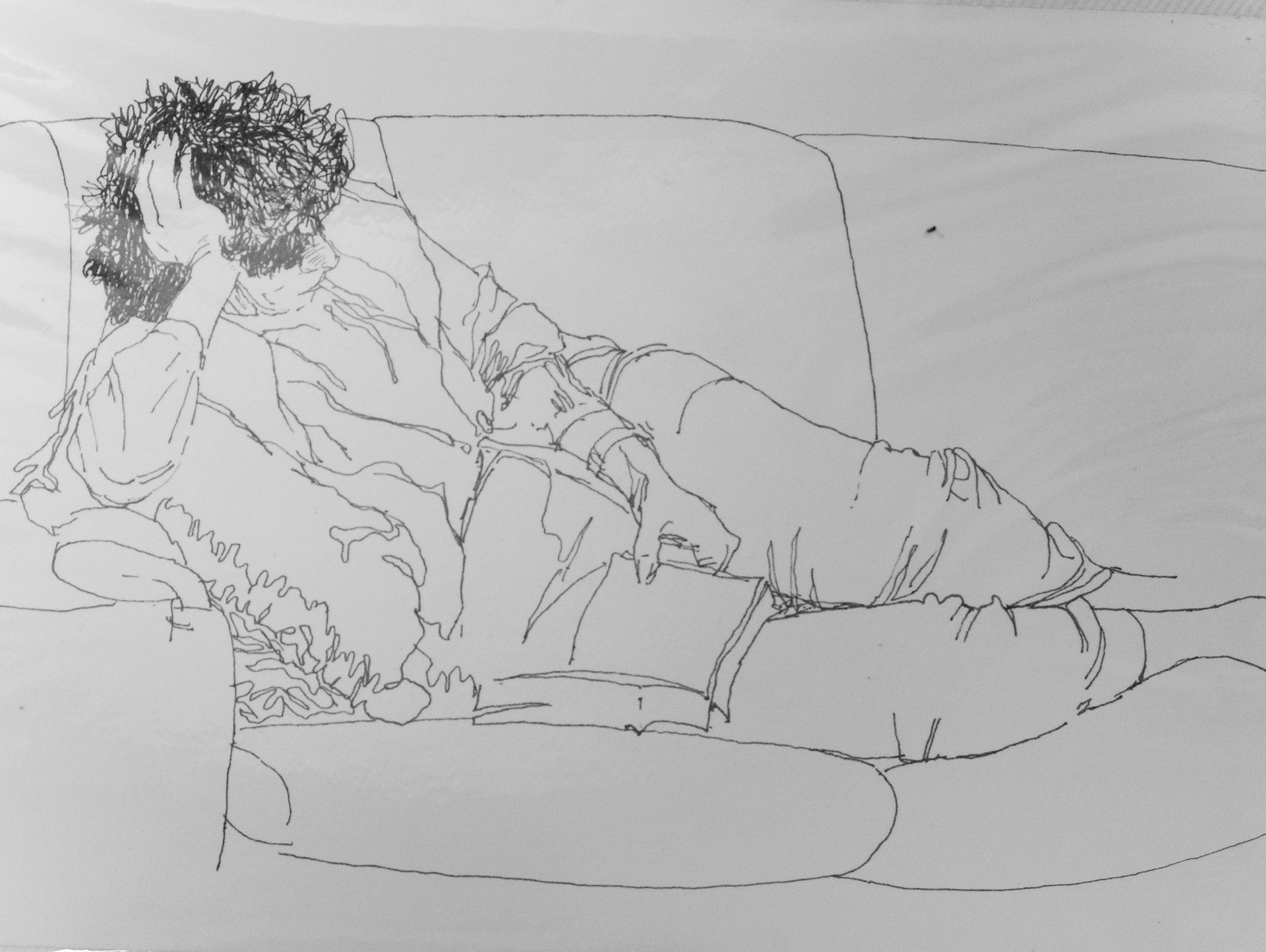Black ink on paper