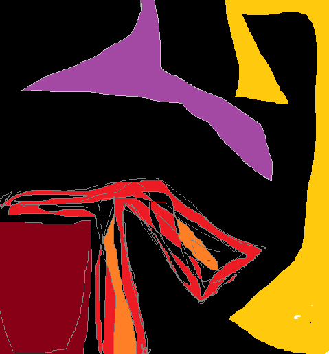 Abstract images created in Microsoft Paint