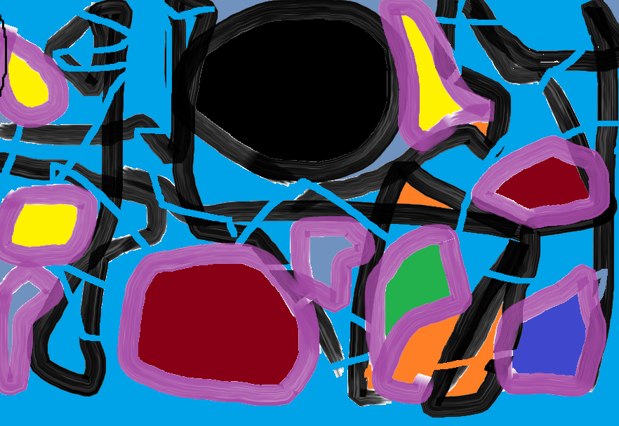 Abstract images created in Microsoft Paint