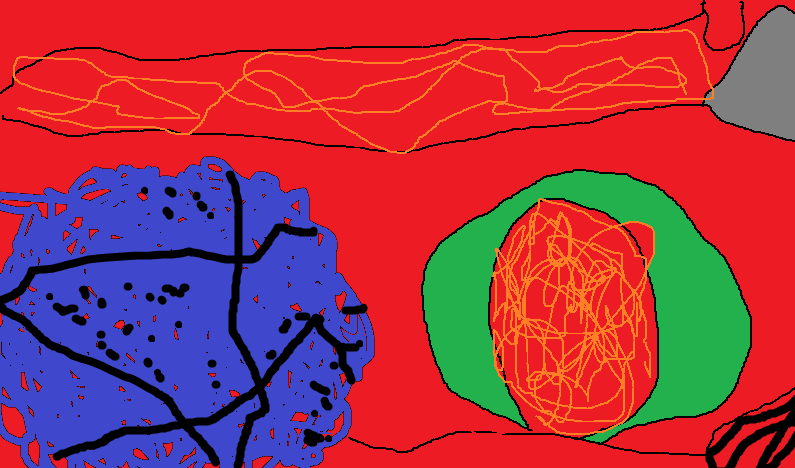 Abstract images created in Microsoft Paint