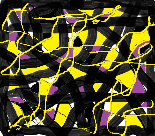 Abstract images created in Microsoft Paint