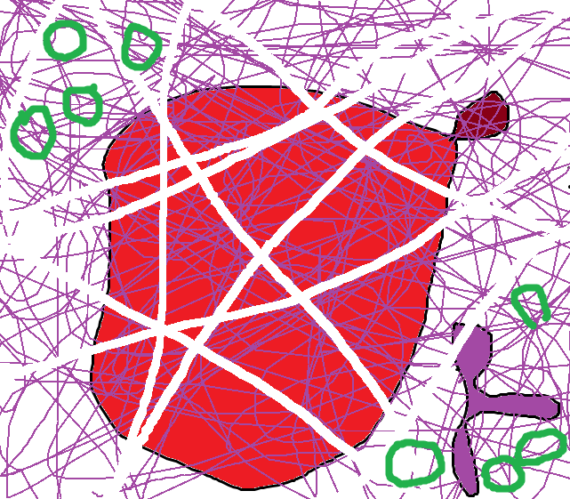 Abstract images created in Microsoft Paint