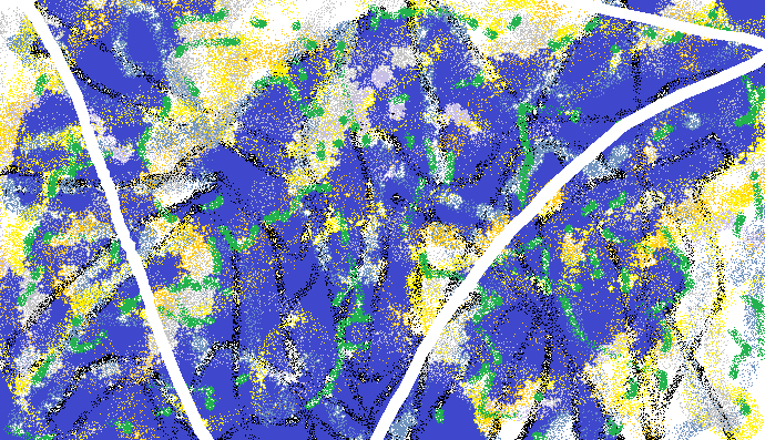 Abstract images created in Microsoft Paint