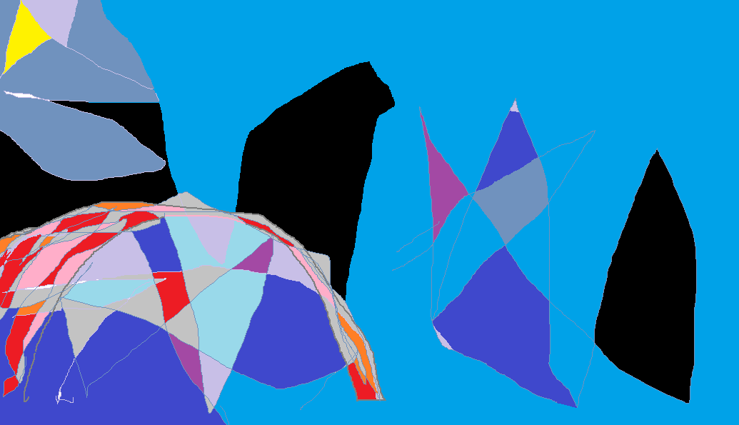 Abstract images created in Microsoft Paint