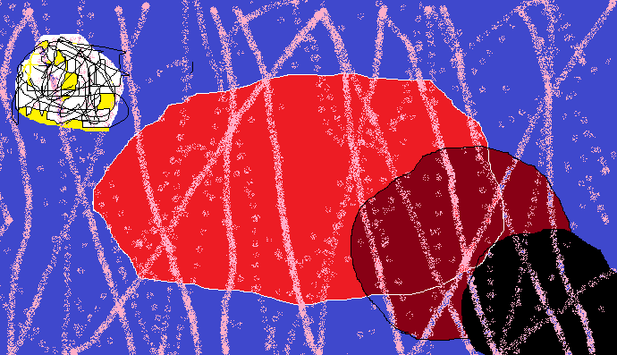 Abstract images created in Microsoft Paint