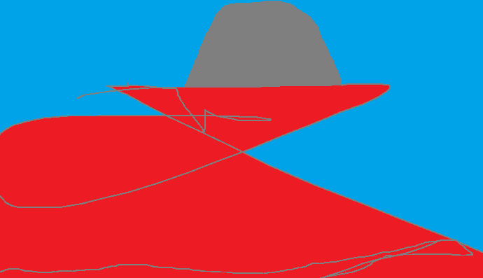 Abstract images created in Microsoft Paint