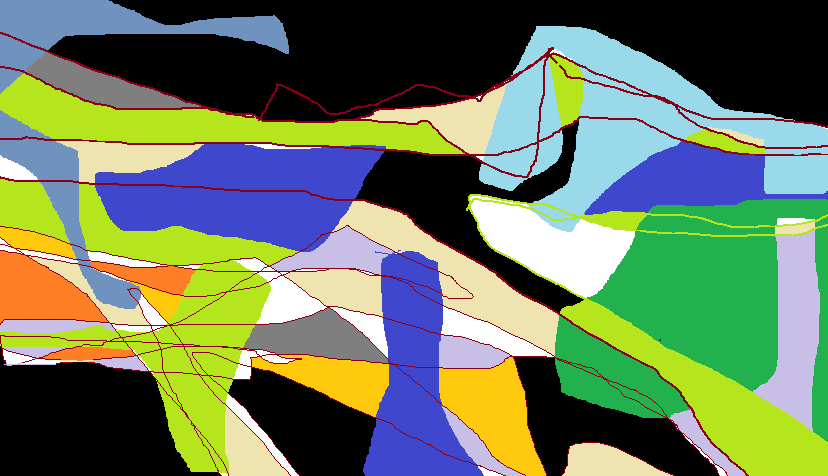 Abstract images created in Microsoft Paint