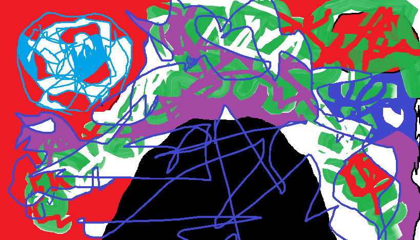 Abstract images created in Microsoft Paint