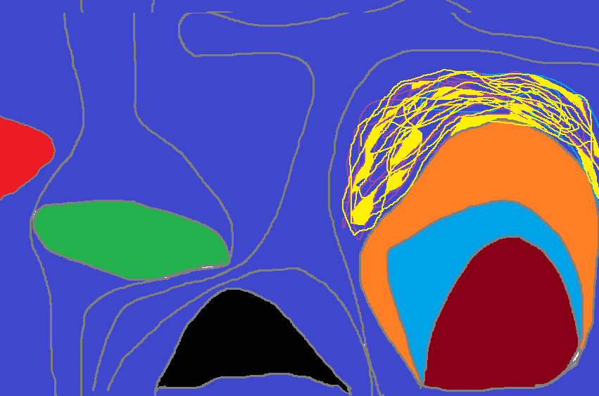 Abstract images created in Microsoft Paint