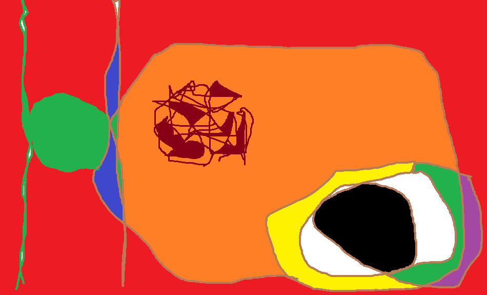Abstract images created in Microsoft Paint