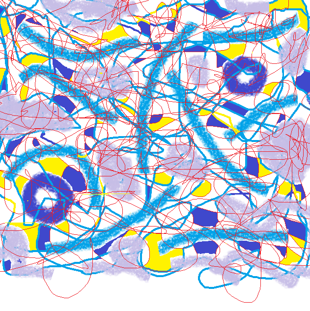 Abstract images created in Microsoft Paint