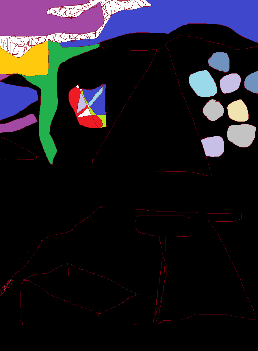 Abstract images created in Microsoft Paint