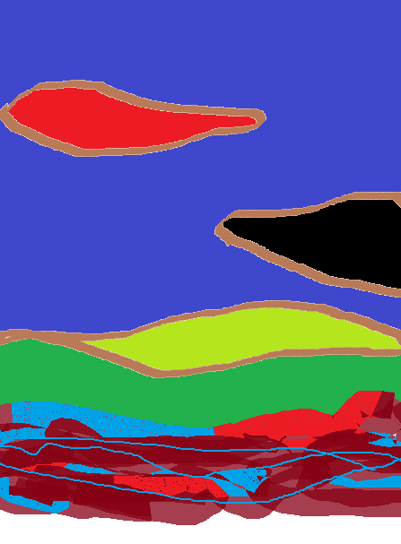 Abstract images created in Microsoft Paint