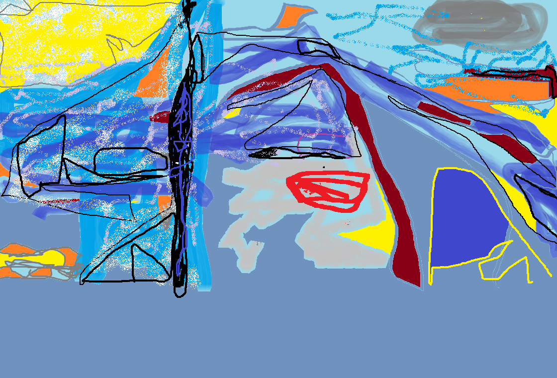 Abstract images created in Microsoft Paint