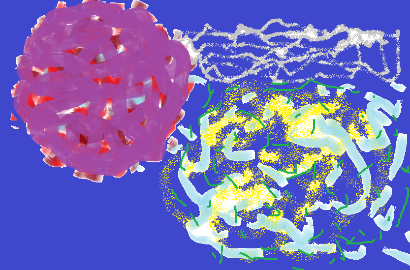 Abstract images created in Microsoft Paint