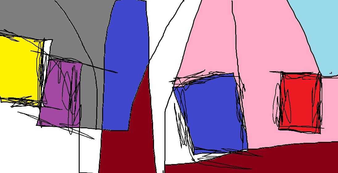 Abstract images created in Microsoft Paint